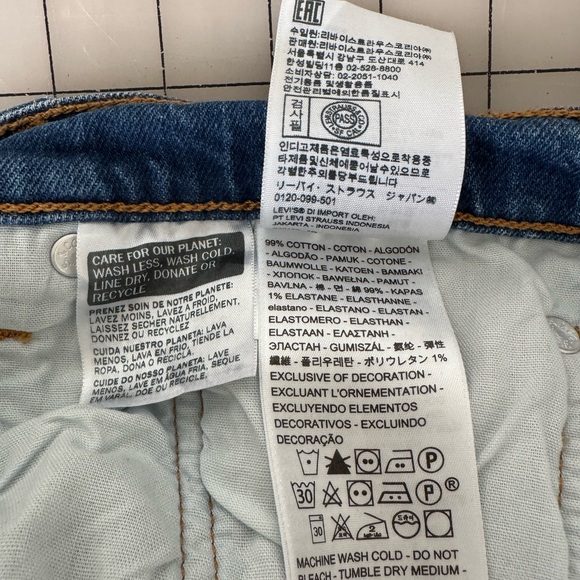 Levi’s Original Cropped 501 Jeans, Medium Wash size 32 - Picture 8 of 8